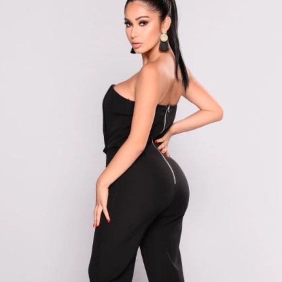 Fashion Nova -Miss Moody Jumpsuit - Black - Picture 3 of 6